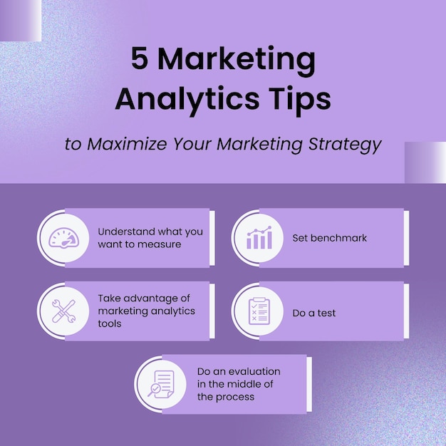 Premium Vector | Free vector colorful marketing analytics infographic