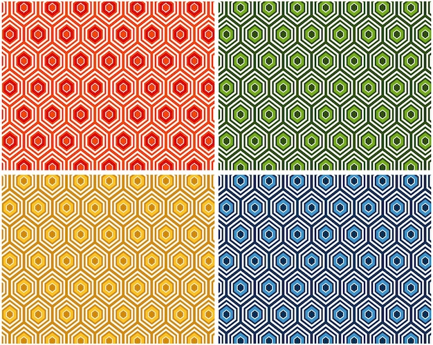 Free vector colorful seamless pattern background