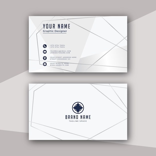 Free  Vector Company business card template