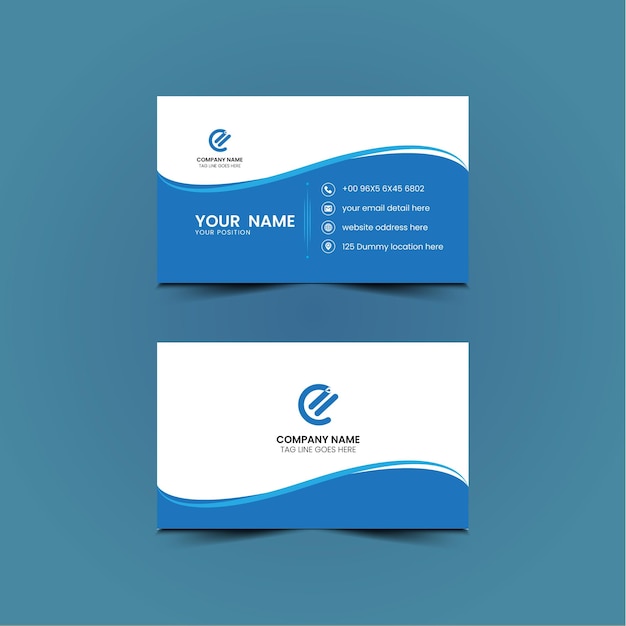 Free vector company business card template