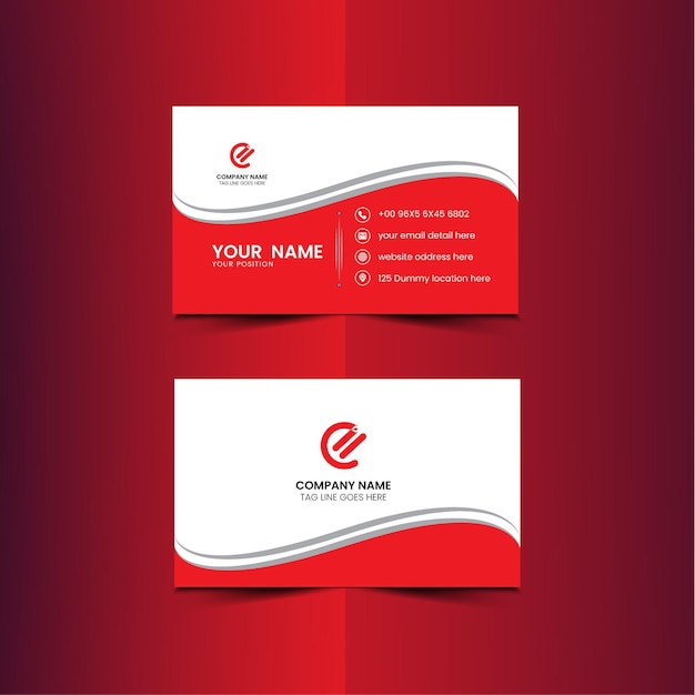 Free vector company business card template