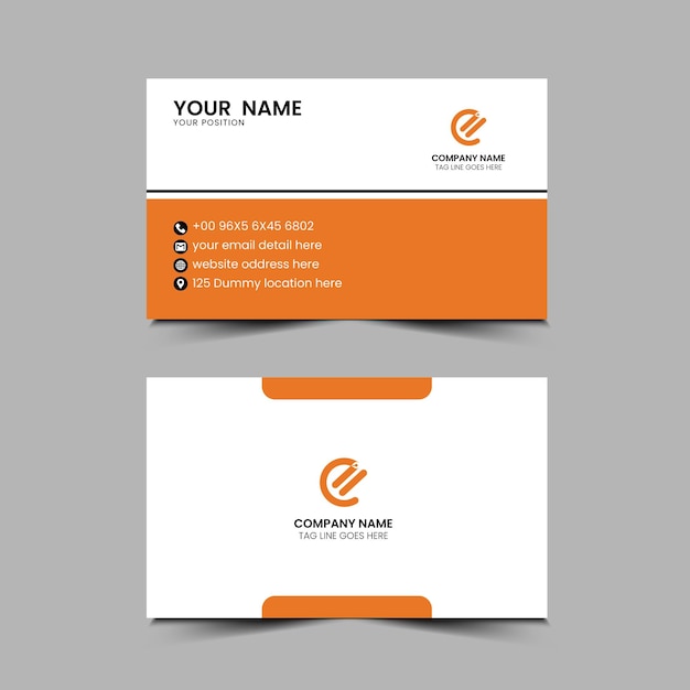 Free vector company business card template