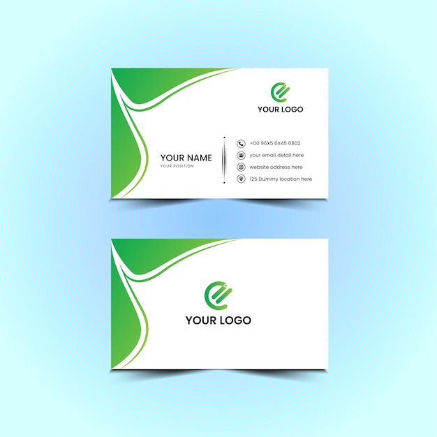 Free vector company business card template