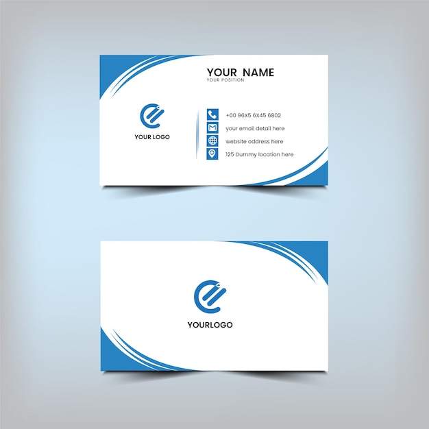 Free vector company business card template