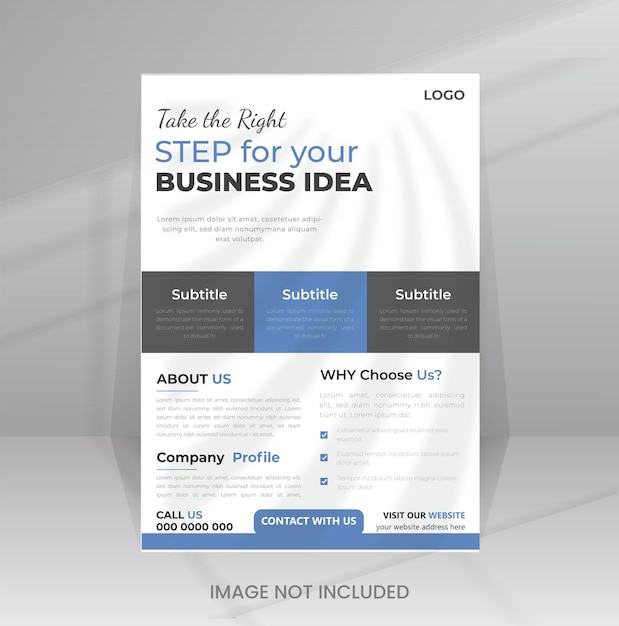 Vector free vector corporate business flyer design