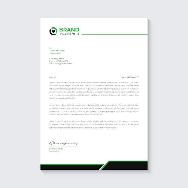 Free vector corporate letterhead