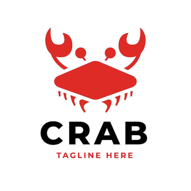 Free vector crab logo design