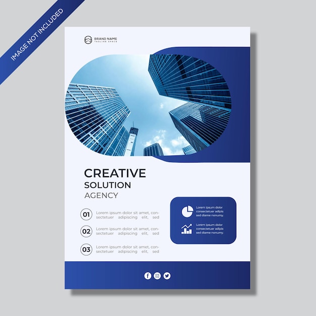 Free vector creative business flyer template design