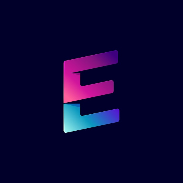 Vector free vector creative gradient e logo