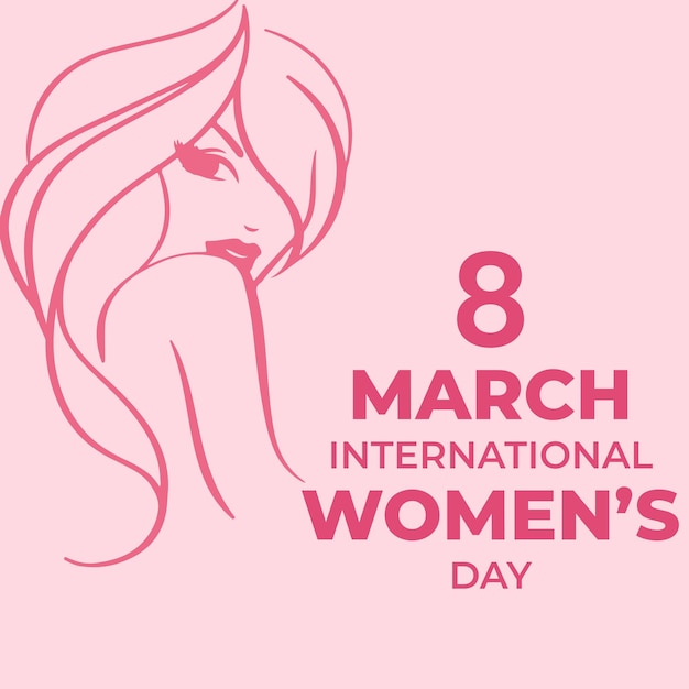 Free vector creative happy womens day event background 8 March Happy Women day