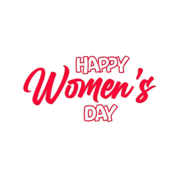 Free vector creative happy womens day text background