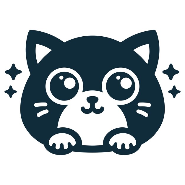 Free vector cute cat sitting cartoon vector icon illustration