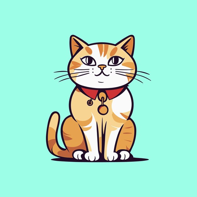 Cute cat icon Royalty Free Vector Image - VectorStock