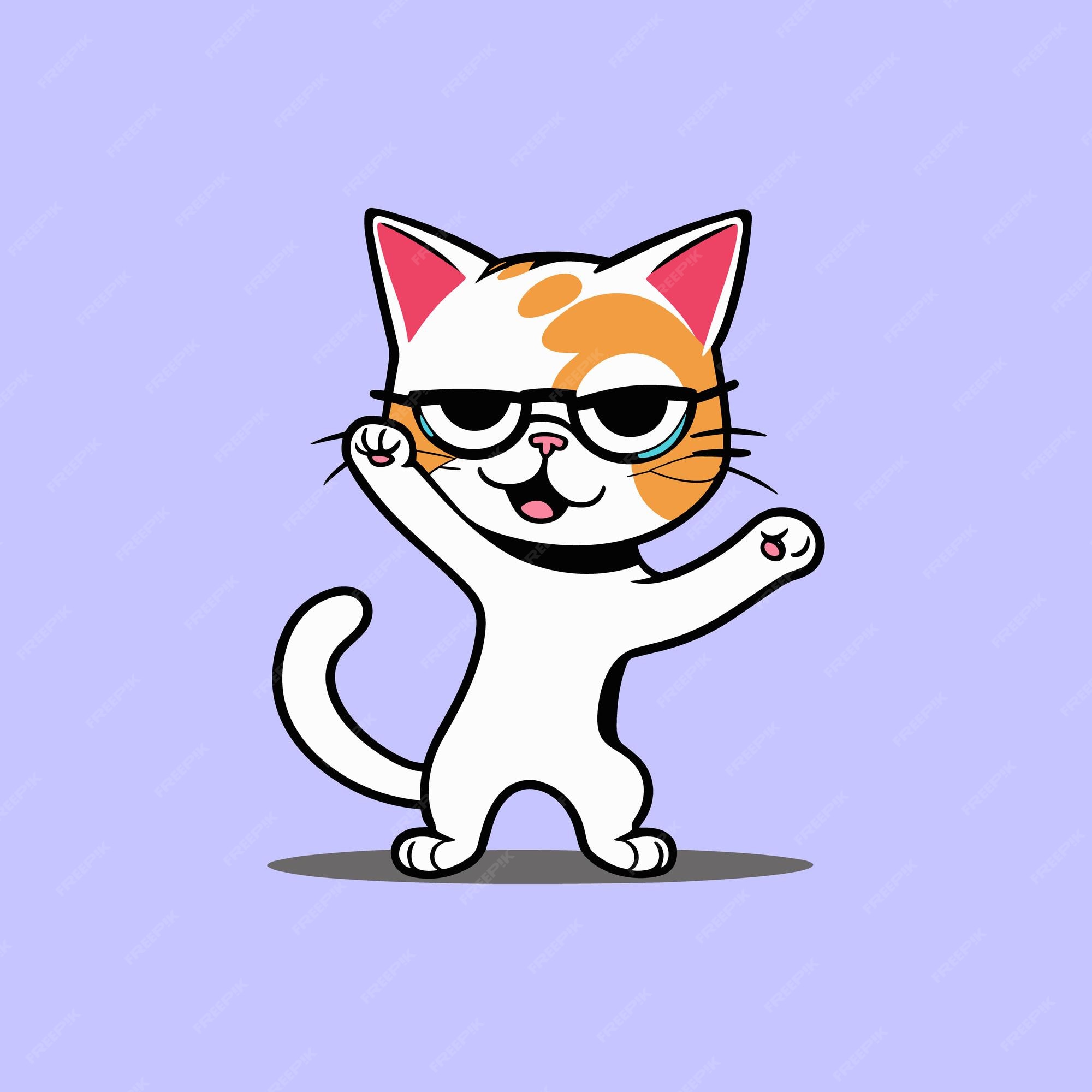 Cute Cats Collection, Vector Icons, Hand Drawn Illustrations