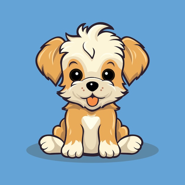 Free vector cute dog illustration