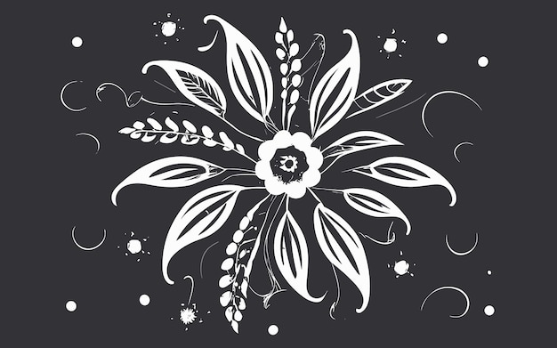 Free vector decorative floral design floral vector illustration