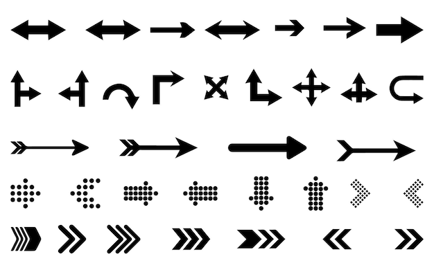 Premium Vector | Free vector design arrow collection