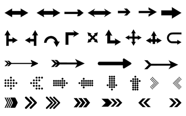 Vector free vector design arrow collection