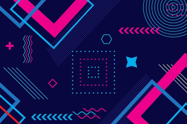 Free vector design geometric wallpaper