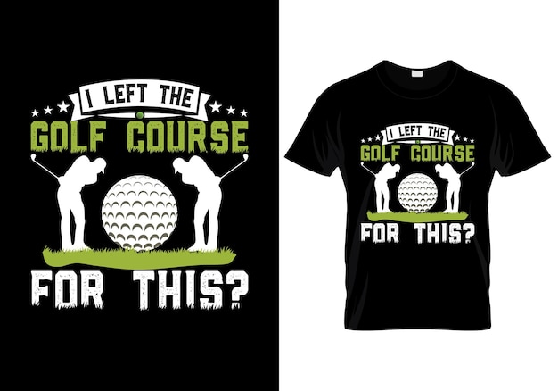 Free vector detailed template vintage and unique golf t shirt design