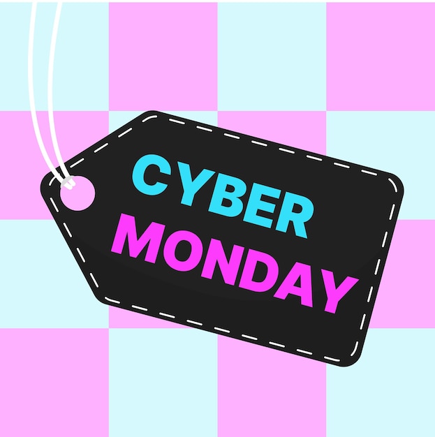 Vector free vector discount tag cyber monday sale illustration