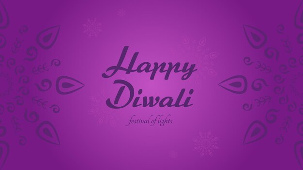 Free vector diwali gradient banner