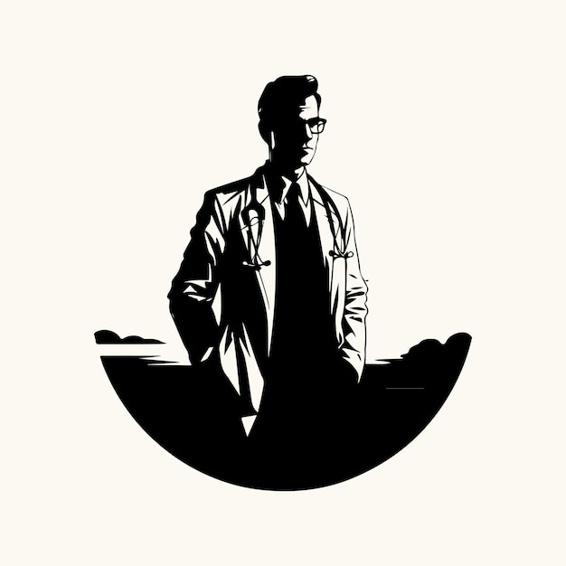 Free vector Doctor silhouette