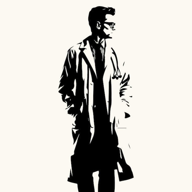 Free vector Doctor silhouette