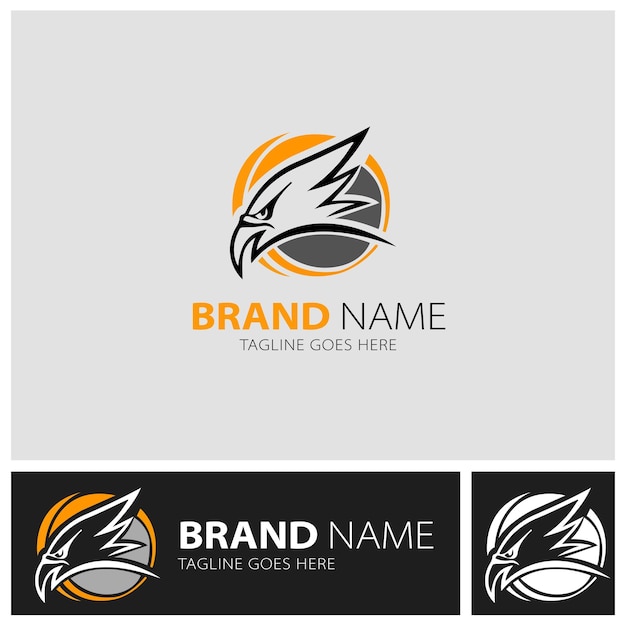 Free vector eagle logo design template