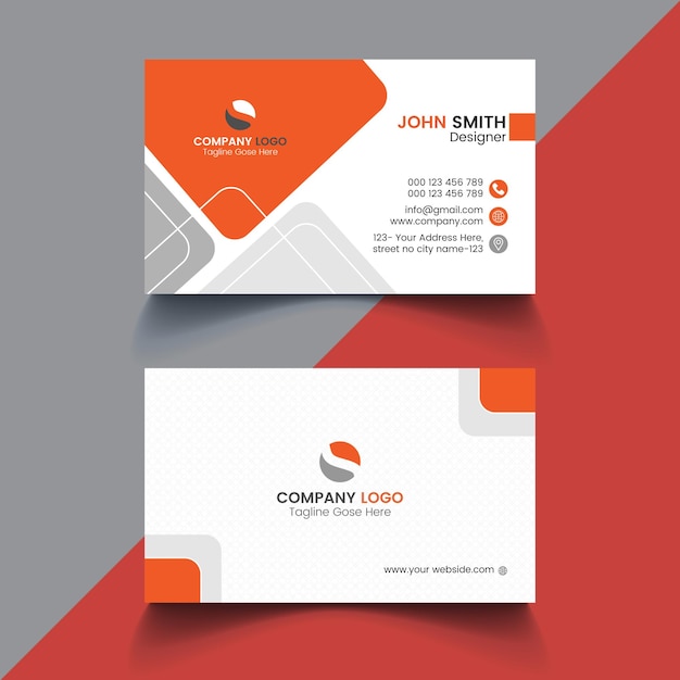 Free vector elegant blue business card