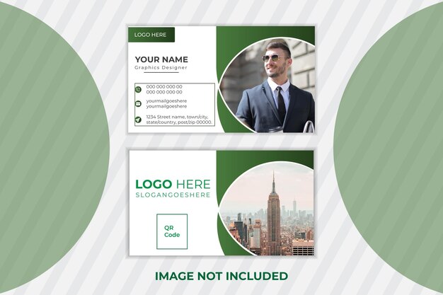 Free vector elegant minimal professional business card template