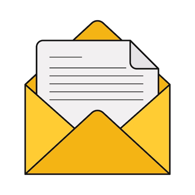 free vector email opened icon