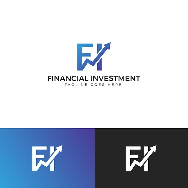 free vector F letter finance logo template