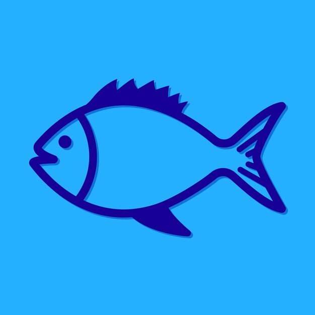 Free vector fish logo template