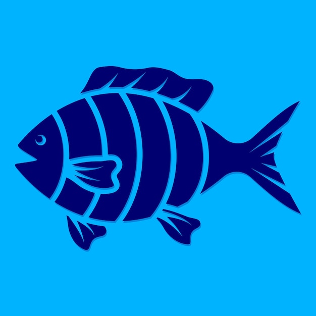 free vector fish logo template