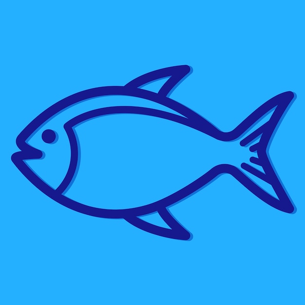 Modello del logo del pesce vettore libero