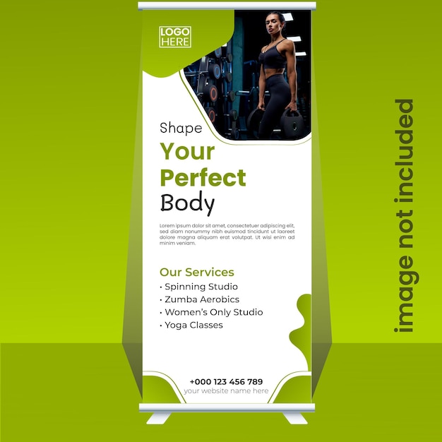 Vector free vector fitness center banner design template