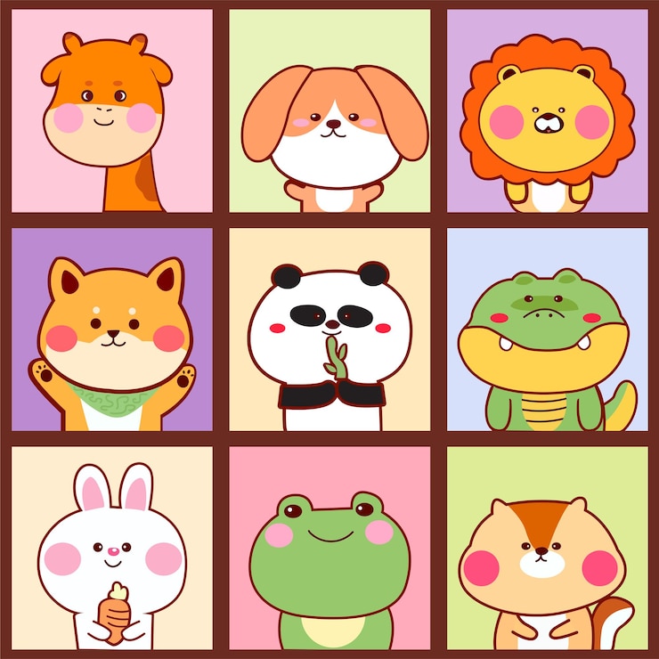 Vector かわいい無料ベクトル フラット動物
