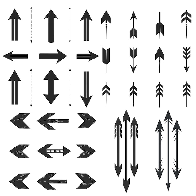 Premium Vector | Free vector flat design arrow collection