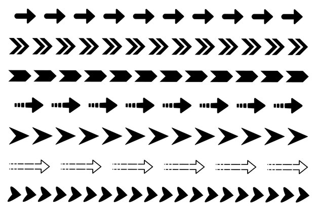 Premium Vector | Free vector flat design arrow collection