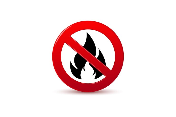 Vector free vector flat design do not fire sign