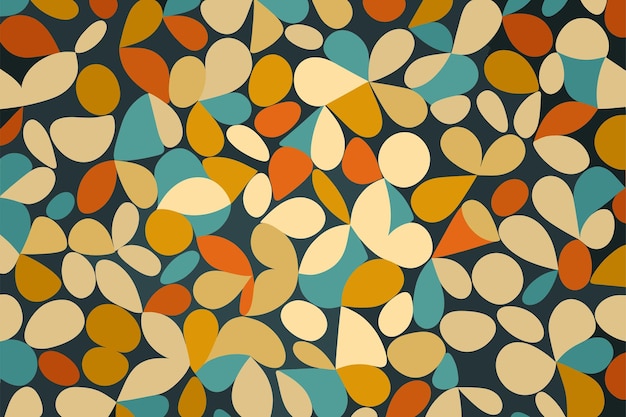 Free vector flat design mosaic pattern design