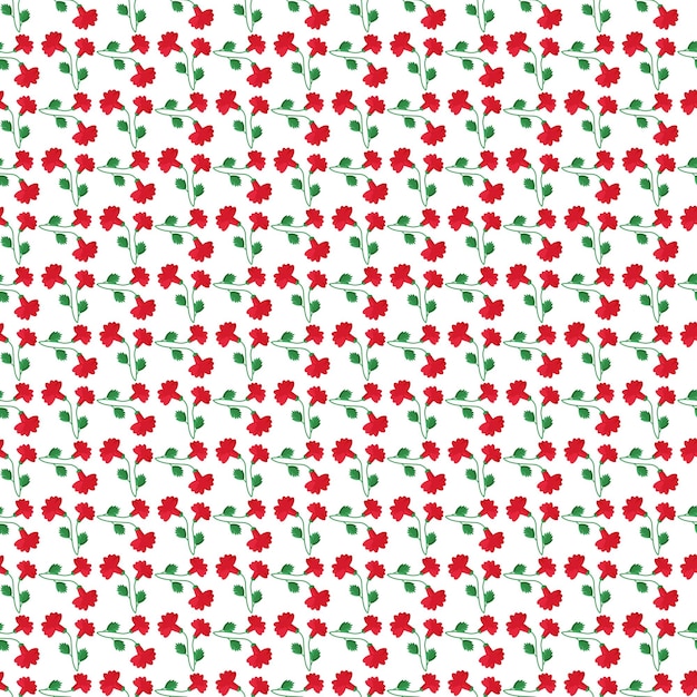 Free vector flat design small flowers pattern