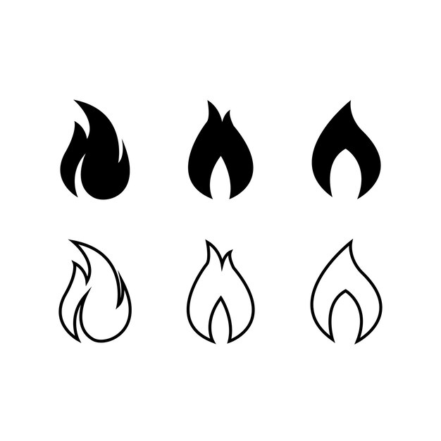 Vector free vector flat fire icon design