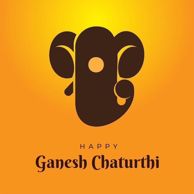 Vettore concetto di ganesh chaturthi piatto vettoriale gratuito