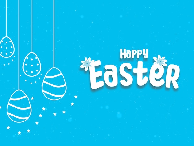 Free vector flat happy easter day background