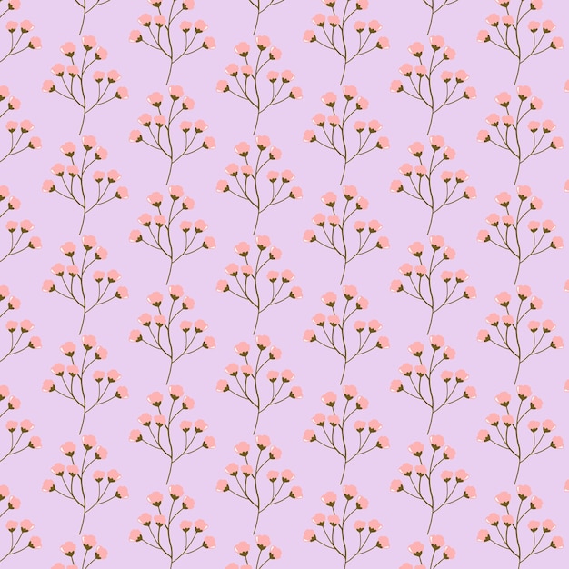 free vector floral seamless pattern flower white and black background