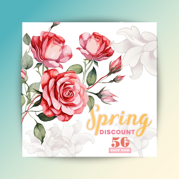 Free vector flower flyer template