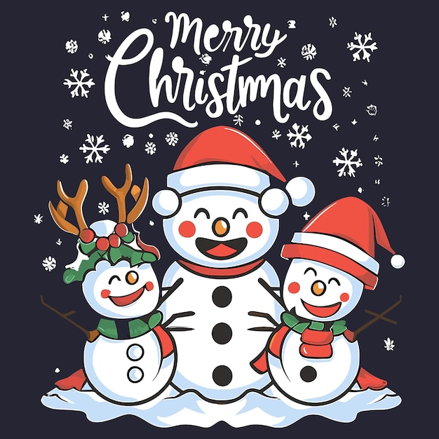 Free vector funny Merry Christmas text effect Tshirt design black background
