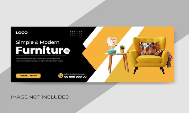 Free Vector Furniture Sale Facebook Cover Template